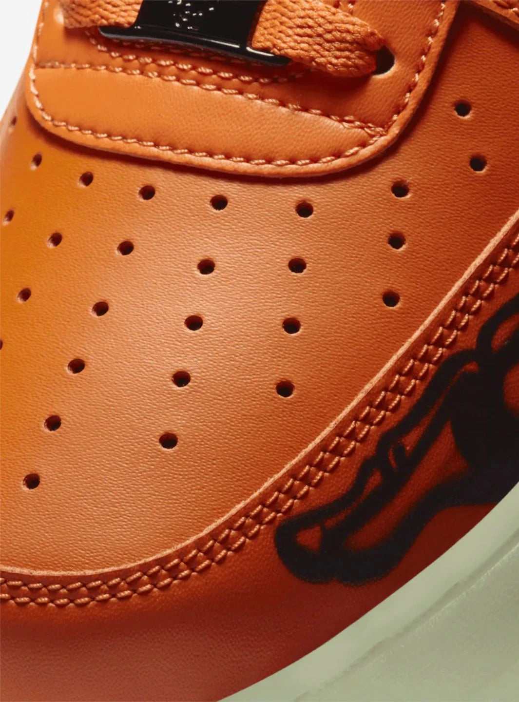 Nike Air Force 1 Low Orange Skeleton Halloween (2020)