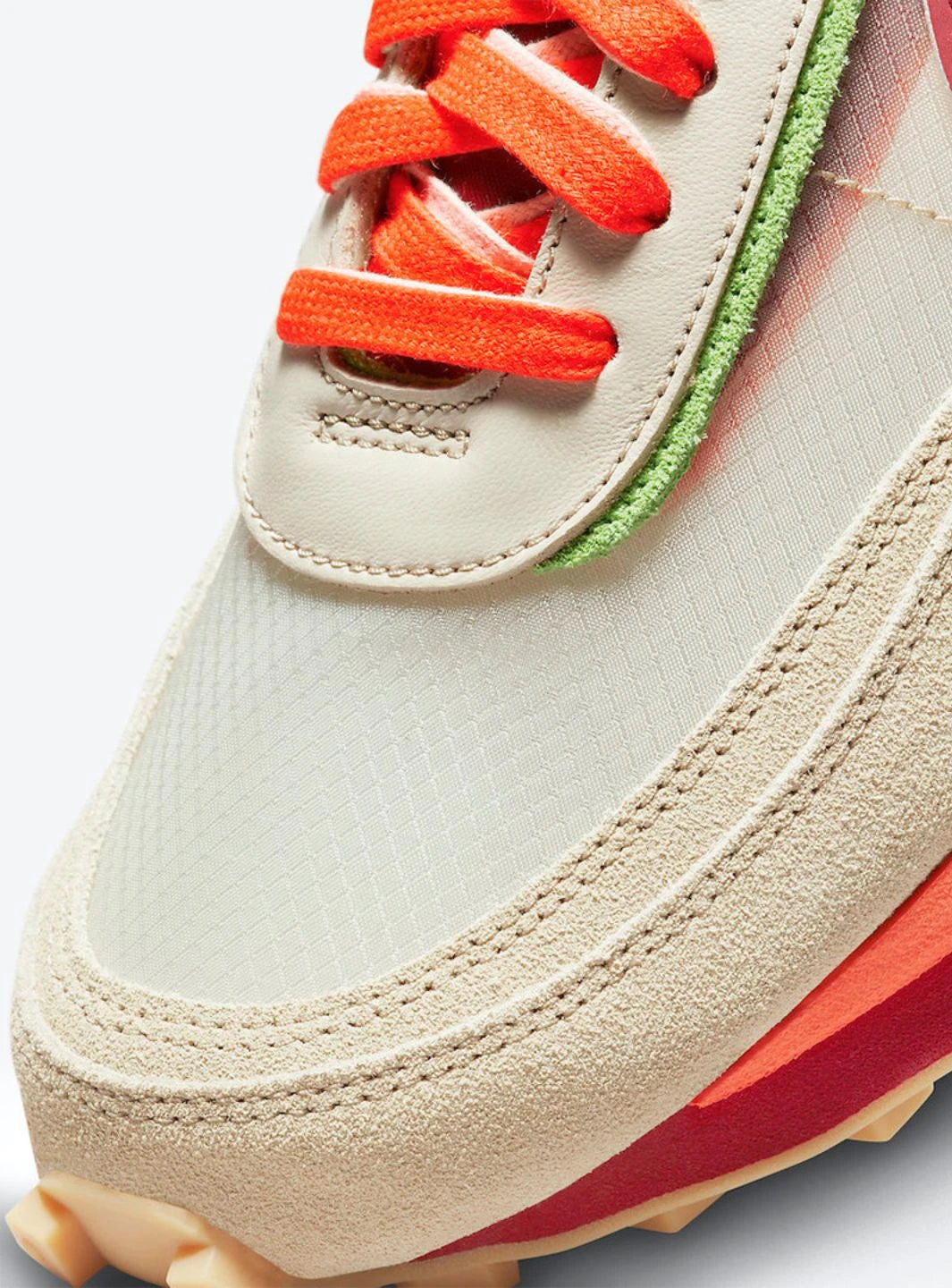 Nike LD Waffle Sacai CLOT Kiss of Death Net Orange Blaze