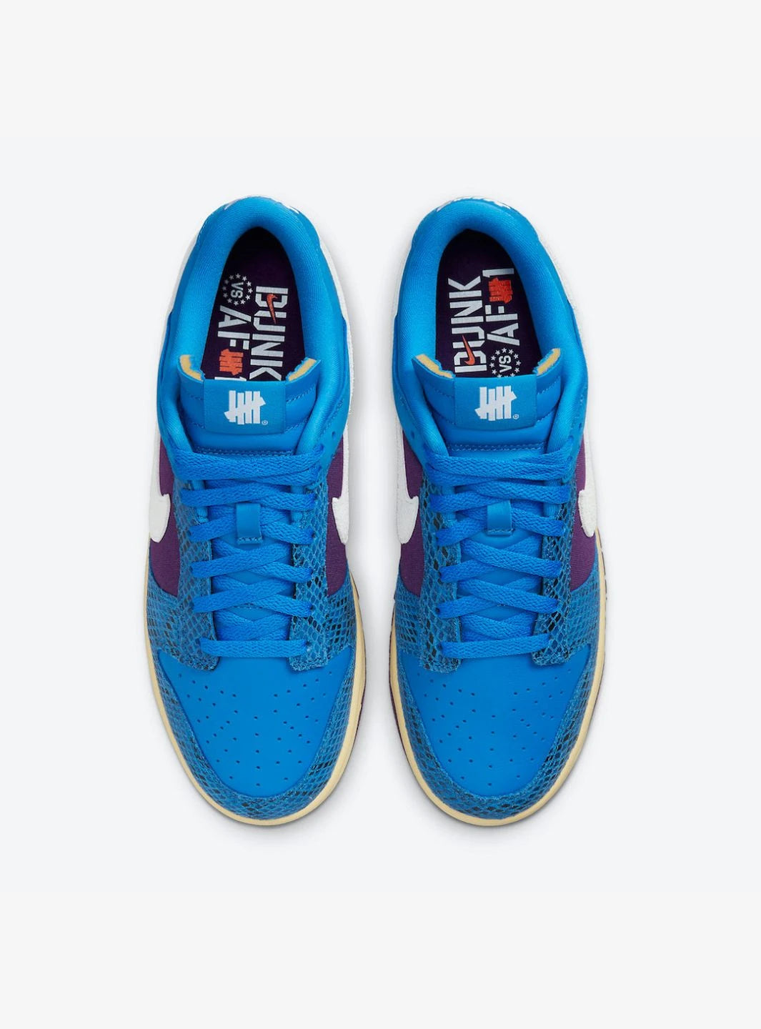 Nike Dunk Low Undefeated 5 On It Dunk vs. AF1